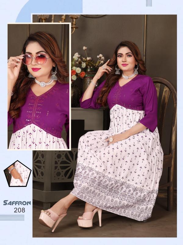 FASHION TALK SAFFRON VOL.0.2.1 kurtis for plus size in india