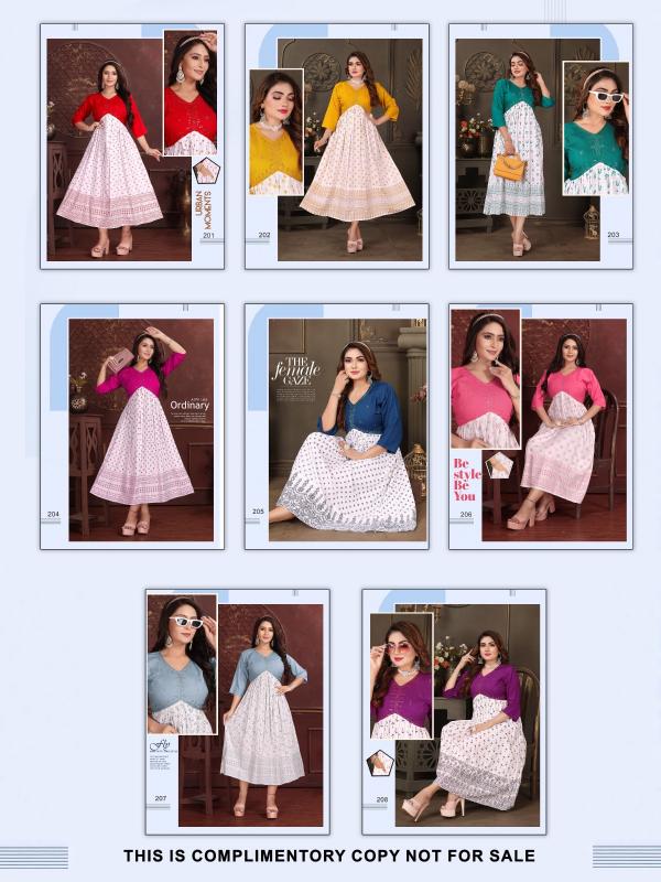 FASHION TALK SAFFRON VOL.0.2.1 kurtis for plus size in india