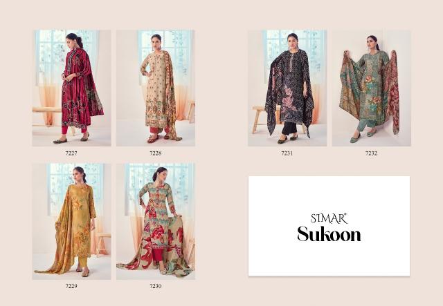 Glossy simar Sukoon Pashmina Salwar Kameez Wholesale Catalog