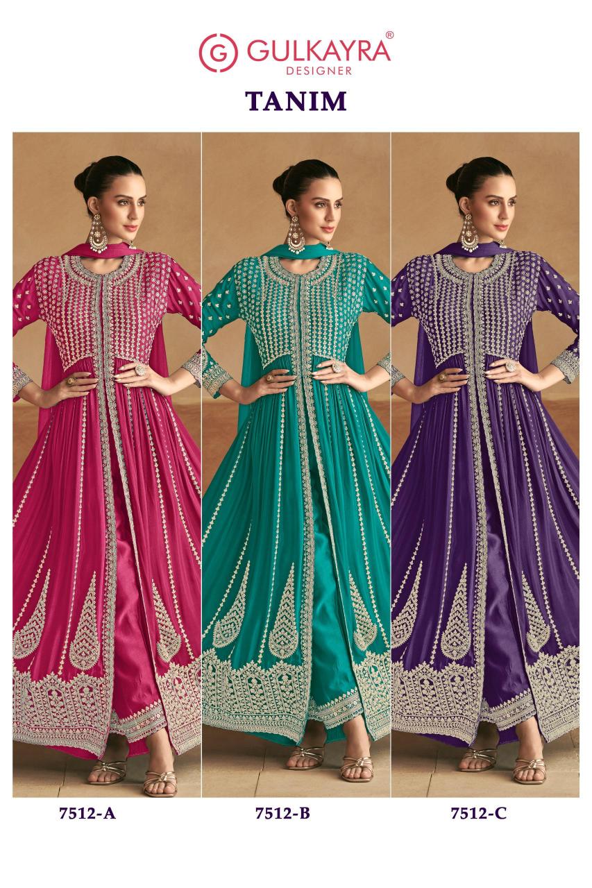 Gulkayra Tanim front open long kurtis online india