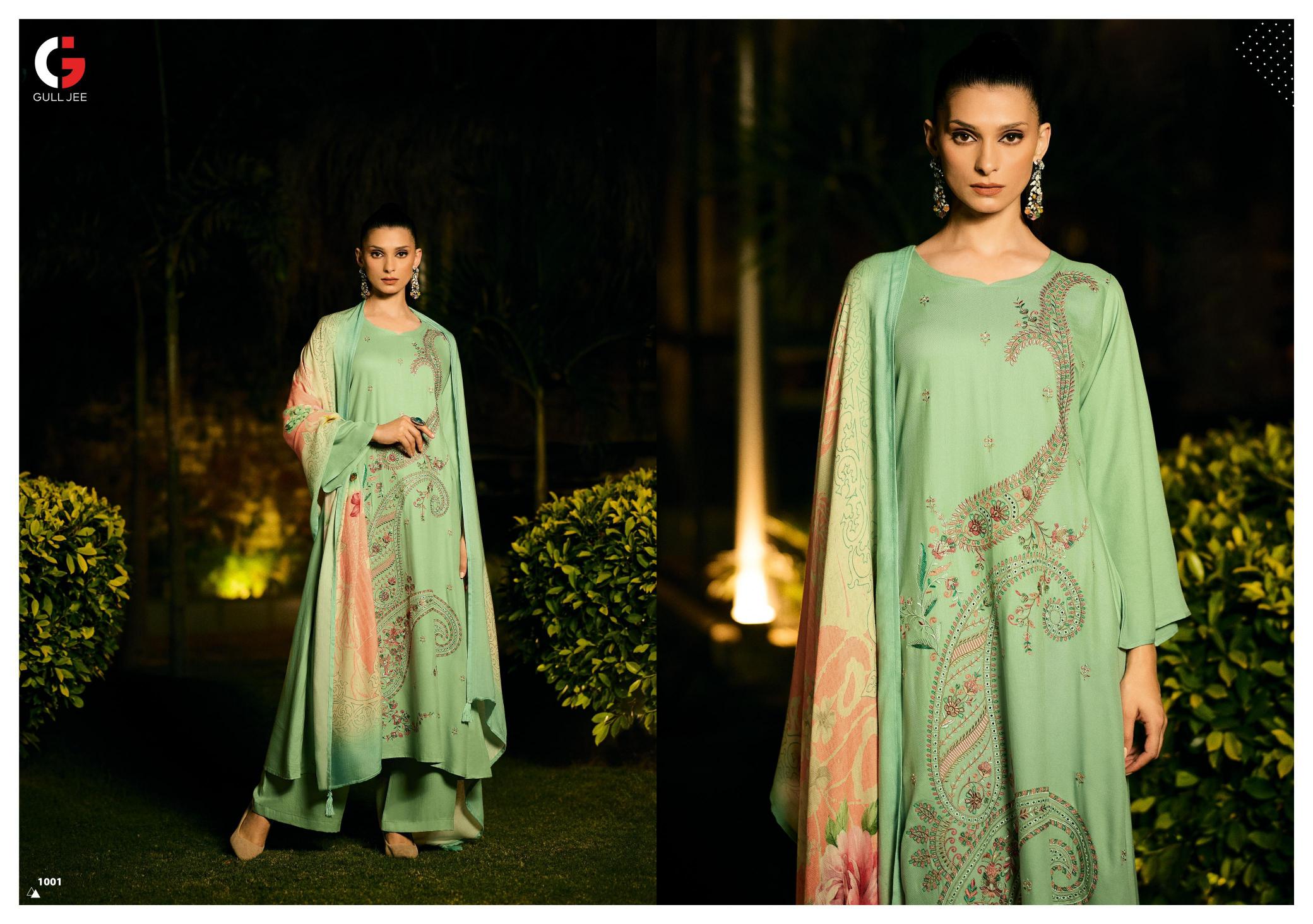 Gull Jee Winter Glory Pashmina Salwar Kameez Wholesale Catalog