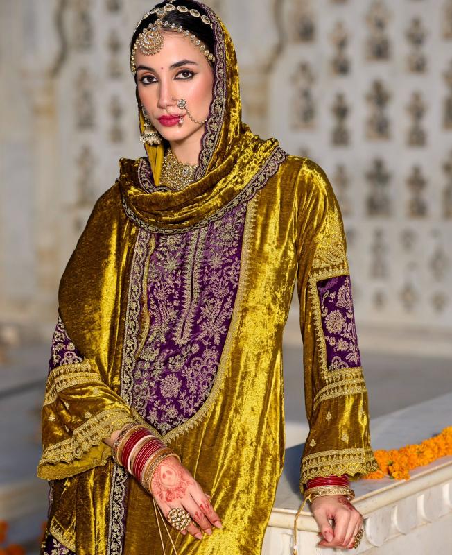 Ibiza Cindrella NOOR E SHAMA Viscose Velvet Salwar Kameez Wholesale Catalog
