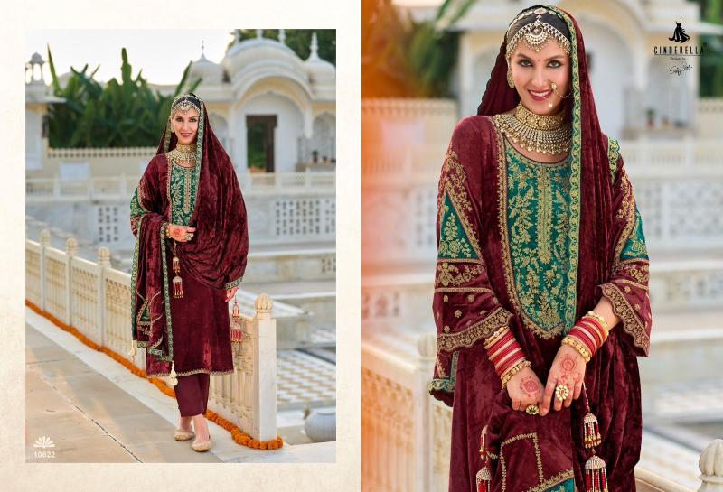 Ibiza Cindrella NOOR E SHAMA Viscose Velvet Salwar Kameez Wholesale Catalog