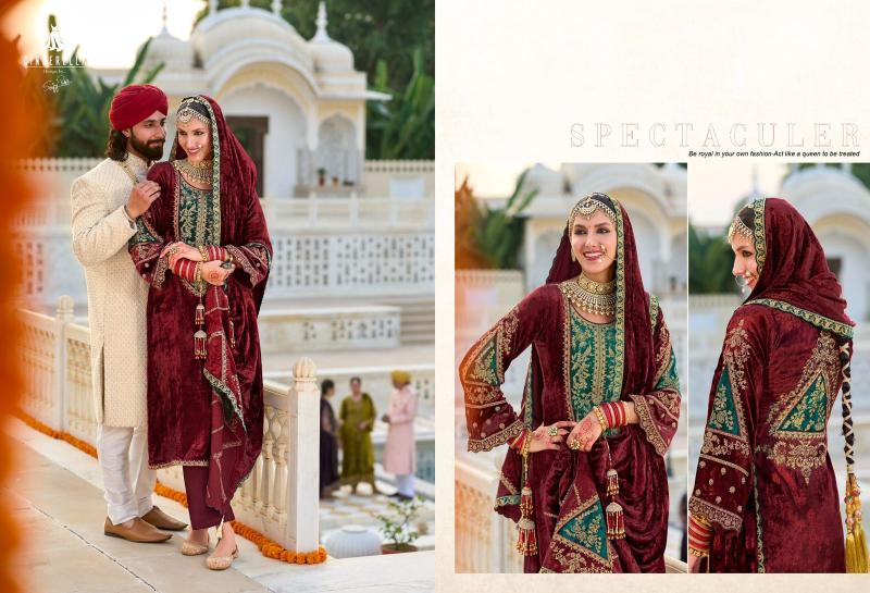 Ibiza Cindrella NOOR E SHAMA Viscose Velvet Salwar Kameez Wholesale Catalog