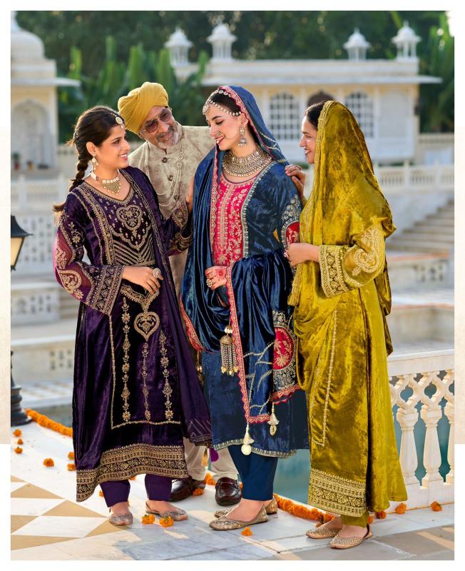Ibiza Cindrella NOOR E SHAMA Viscose Velvet Salwar Kameez Wholesale Catalog