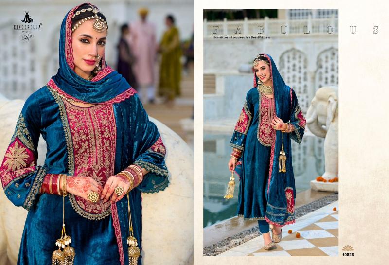 Ibiza Cindrella NOOR E SHAMA Viscose Velvet Salwar Kameez Wholesale Catalog