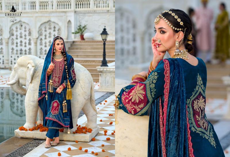 Ibiza Cindrella NOOR E SHAMA Viscose Velvet Salwar Kameez Wholesale Catalog
