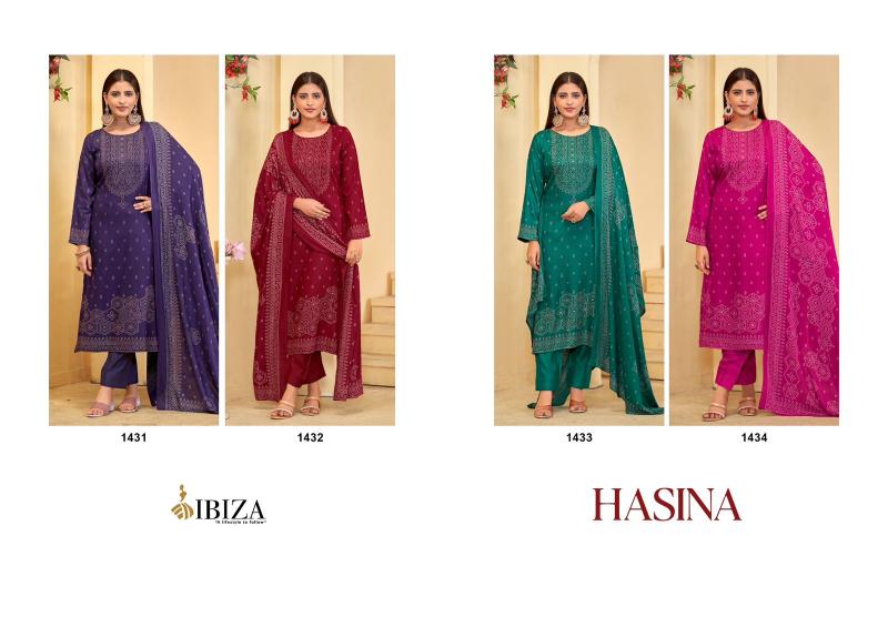 Ibiza Hasin Digital Printed Pashmina Salwar Kameez Wholesale Catalog