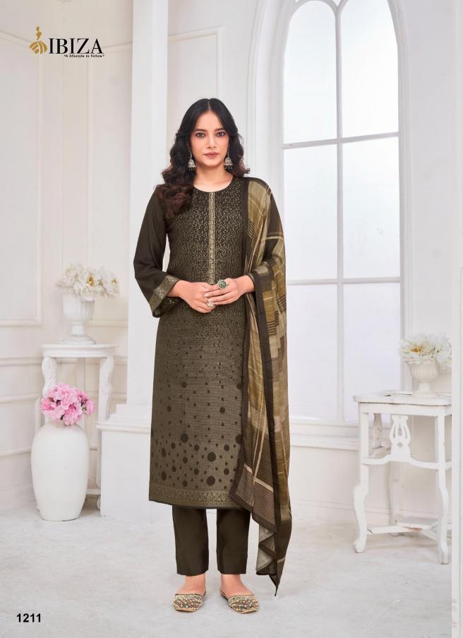 Ibiza Lavender Viscose Pashmina Jacquard With Handwork Salwar Kameez Wholesale Catalog