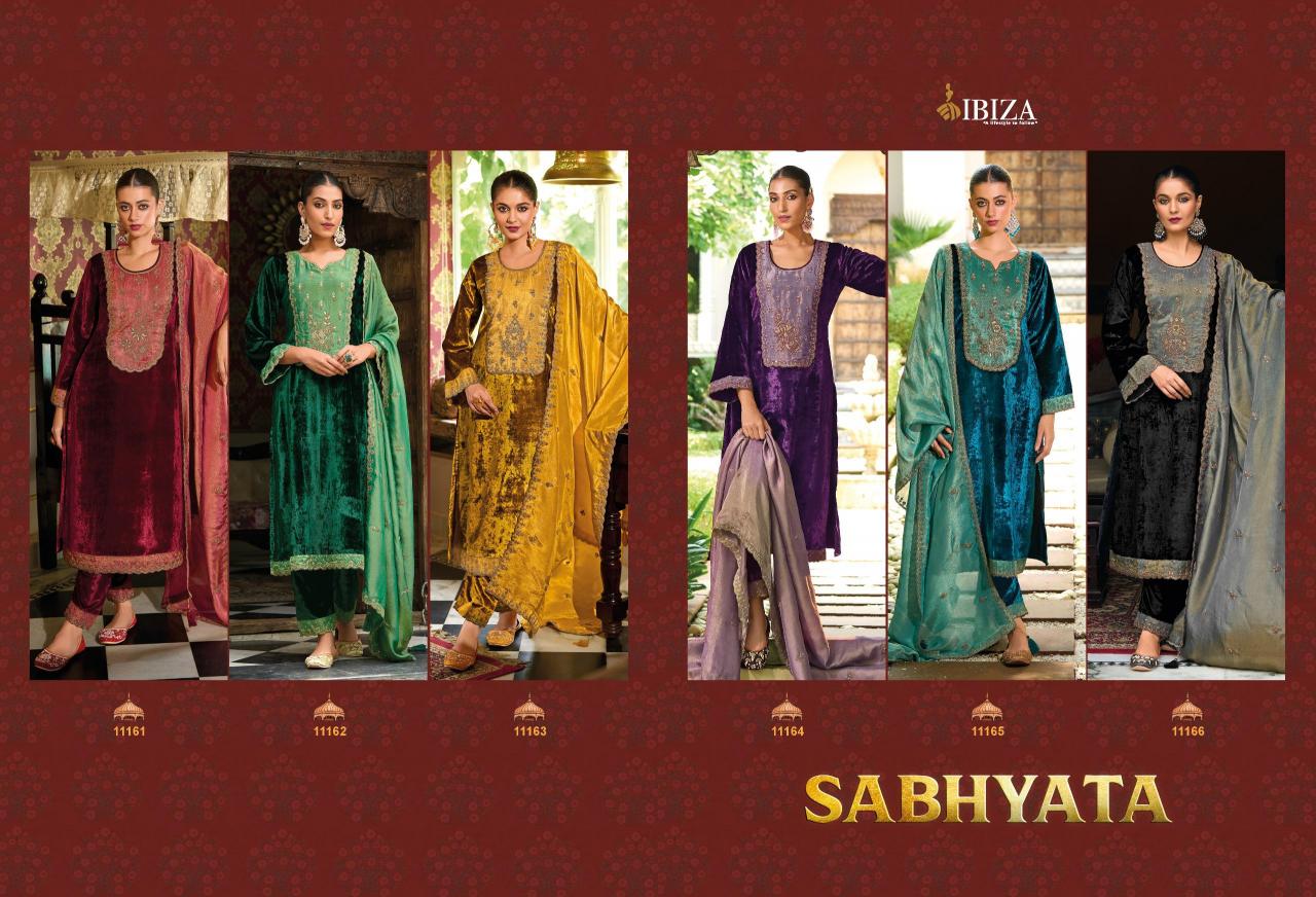 Ibiza Sabhayata Velvet Salwar Kameez Wholesale Catalog