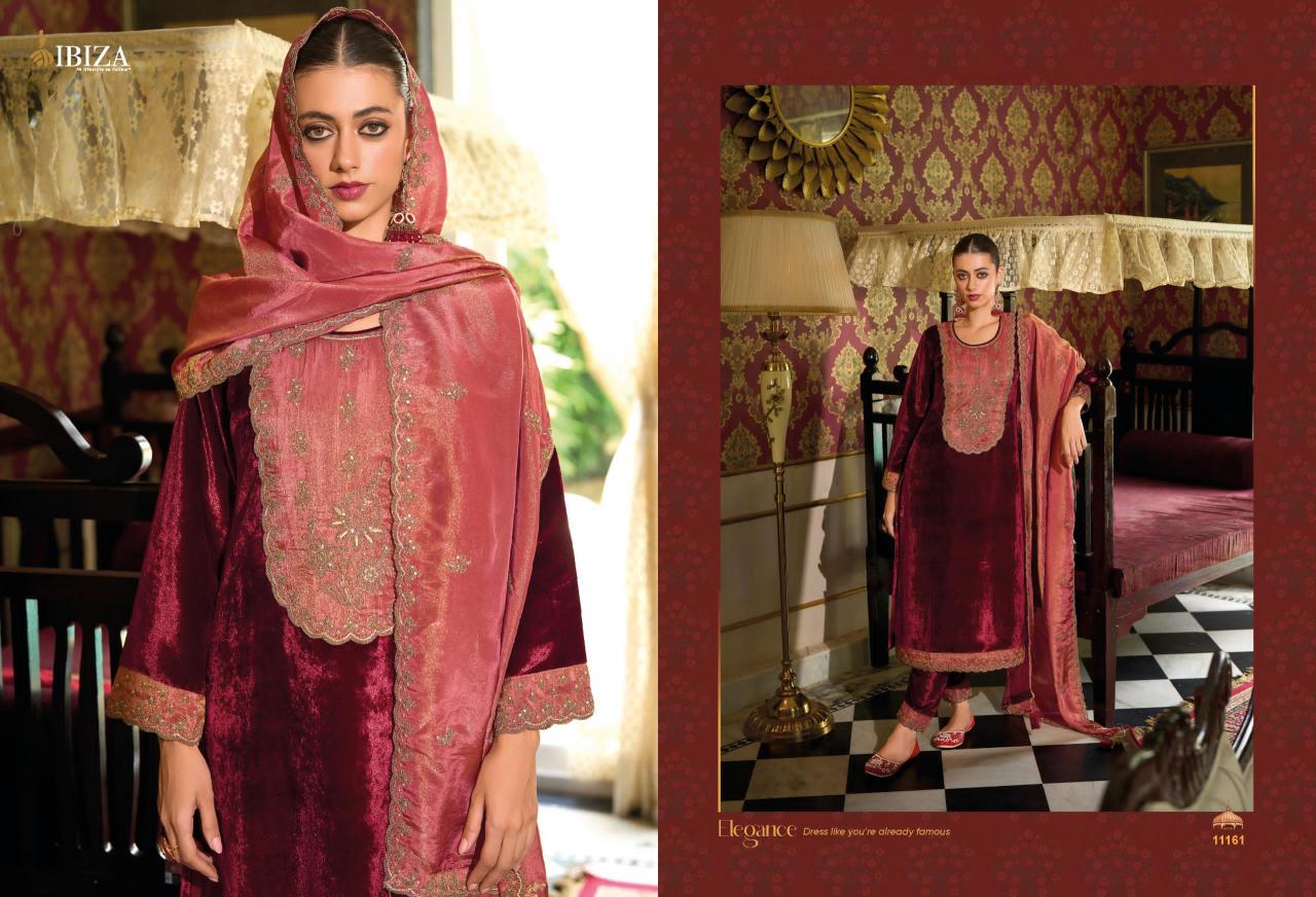Ibiza Sabhayata Velvet Salwar Kameez Wholesale Catalog