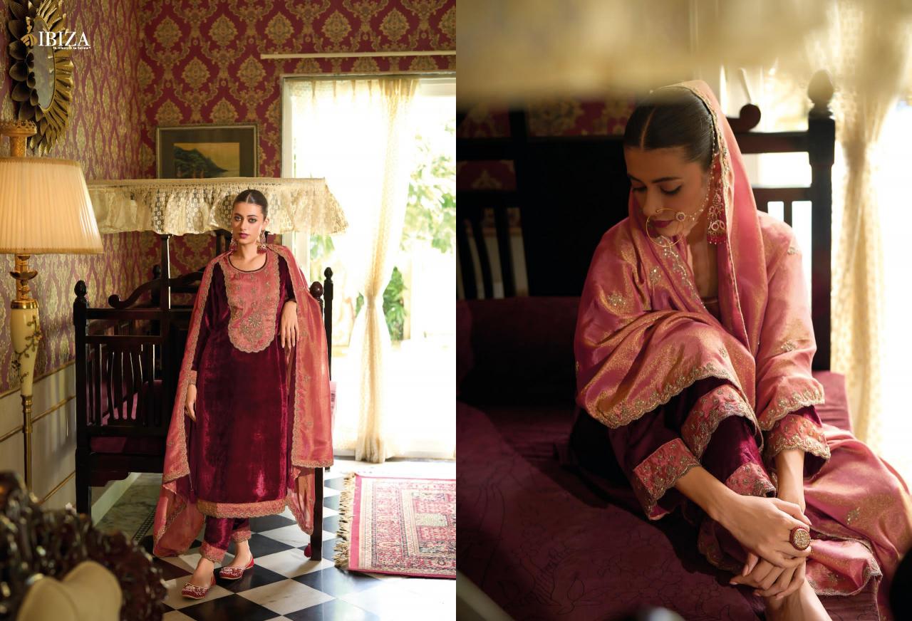 Ibiza Sabhayata Velvet Salwar Kameez Wholesale Catalog