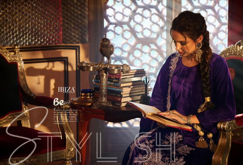 Ibiza Spring Glory Velvet Salwar Kameez Wholesale Catalog