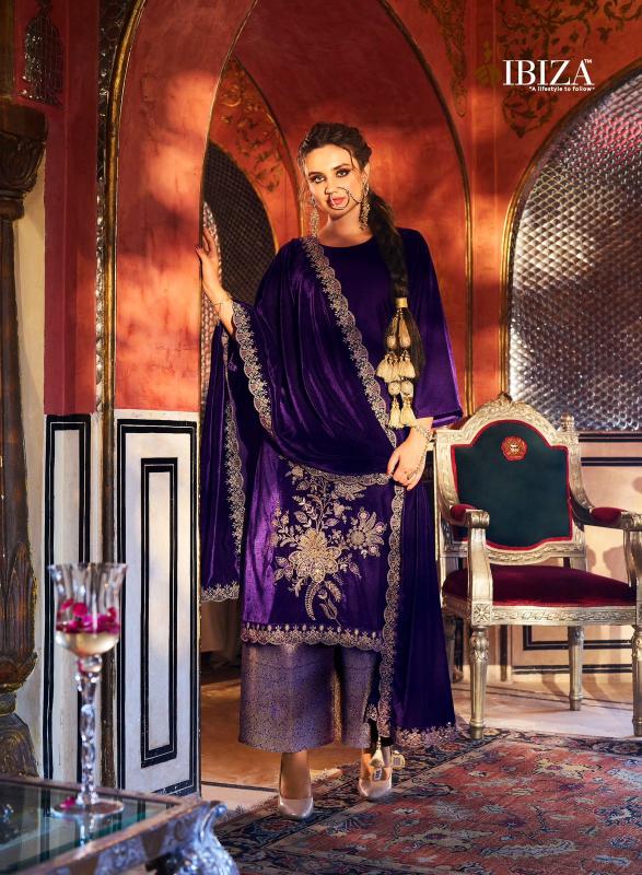 Ibiza Spring Glory Velvet Salwar Kameez Wholesale Catalog