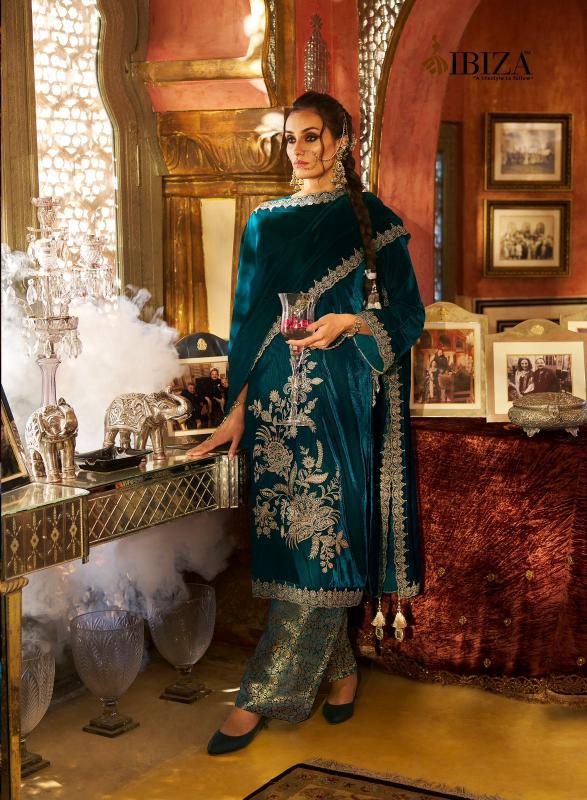 Ibiza Spring Glory Velvet Salwar Kameez Wholesale Catalog