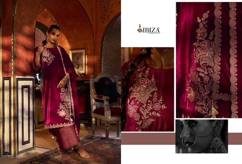 Ibiza Spring Glory Velvet Salwar Kameez Wholesale Catalog
