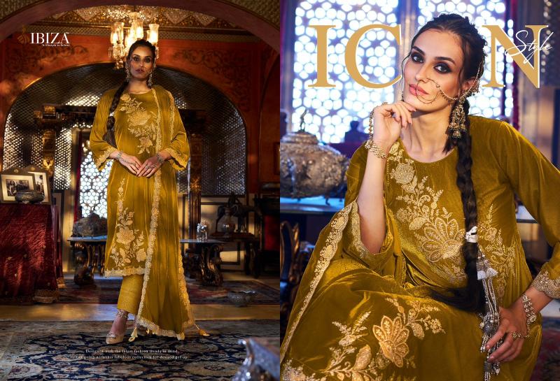 Ibiza Spring Glory Velvet Salwar Kameez Wholesale Catalog
