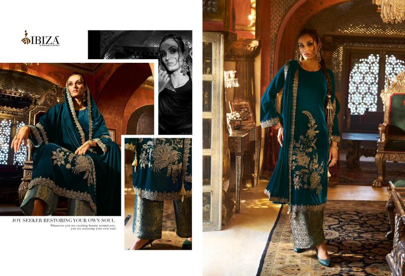 Ibiza Spring Glory Velvet Salwar Kameez Wholesale Catalog