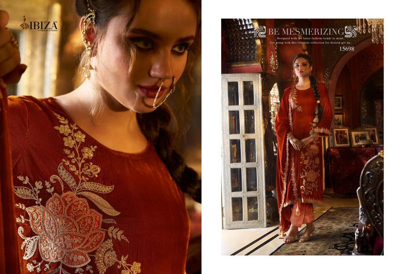 Ibiza Spring Glory Velvet Salwar Kameez Wholesale Catalog