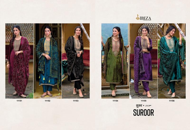 Ibiza Suroor Viscose Velvet Salwar Kameez Wholesale Catalog