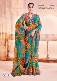 Inder Silk Mills Jhulelal 9037 different types of sarees in india