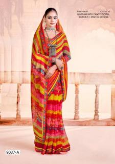 Inder Silk Mills Jhulelal 9037 different types of sarees in india
