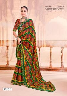 Inder Silk Mills Jhulelal 9037 different types of sarees in india