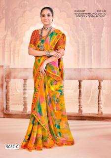 Inder Silk Mills Jhulelal 9037 different types of sarees in india