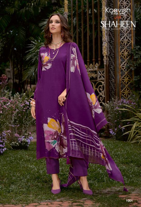 Kaavish Shaheen Viscose Digital Printed Salwar Kameez Wholesale Catalog