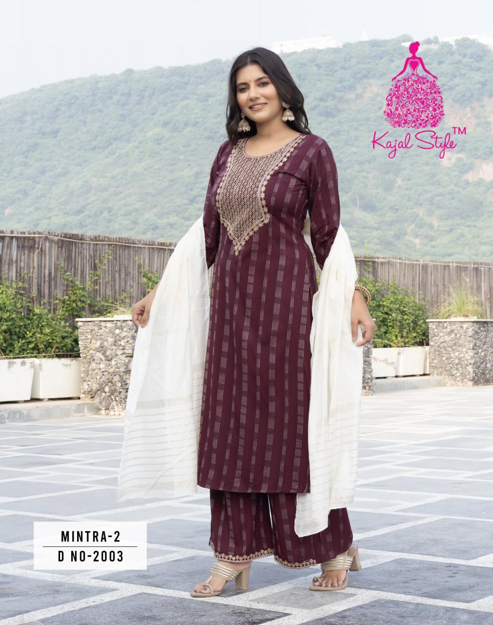 Kajal Mintra Vol 2 Peach Color Kurtis Online India Wholesale Catalog