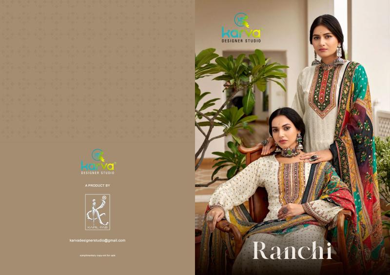Karva Ranchi Ladies Dress Material Wholesalers in Surat