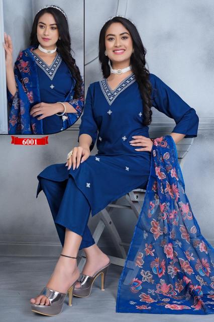 Kashida Shararat Vol 3 buy V neck Kurti in India