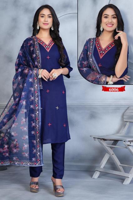 Kashida Shararat Vol 3 buy V neck Kurti in India