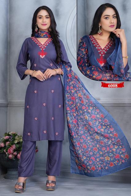Kashida Shararat Vol 3 buy V neck Kurti in India
