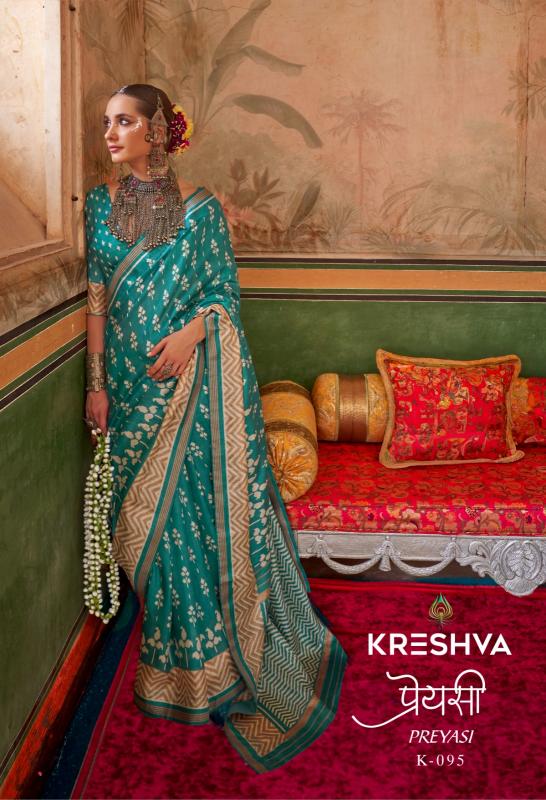 Kreshva Preyasi Mercerizer Sigma Silk Surat Saree Market Wholesale Market