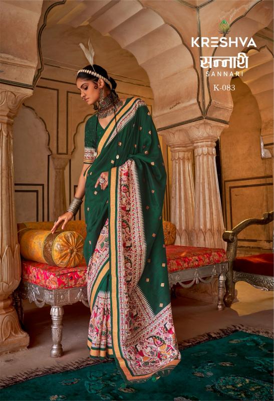 Kreshva Sannari Fancy Printed wholesale sarees in india