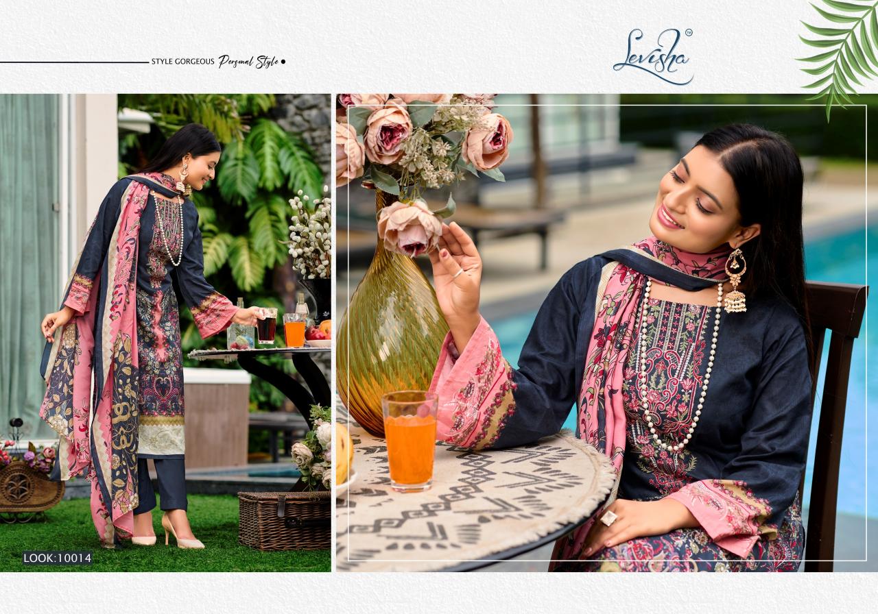 Levisha Naira Nx Vol 10 Dress Material Wholesale Catalog
