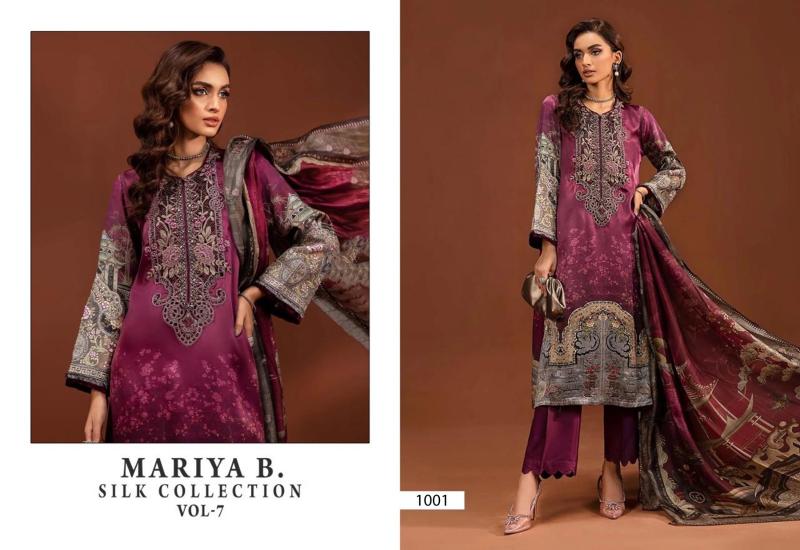 MARIA B SILK COLECTION VOL-07 Salwar Kameez Wholesale Catalog