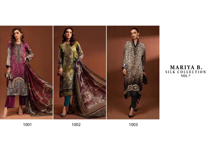 MARIA B SILK COLECTION VOL-07 Salwar Kameez Wholesale Catalog