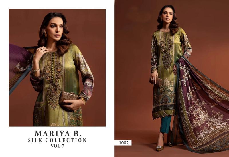 MARIA B SILK COLECTION VOL-07 Salwar Kameez Wholesale Catalog