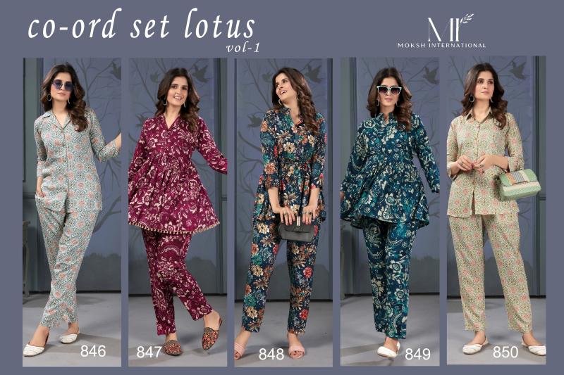 Moksh International Co-ord Set Lotus Vol-1 Wholesale Catalog
