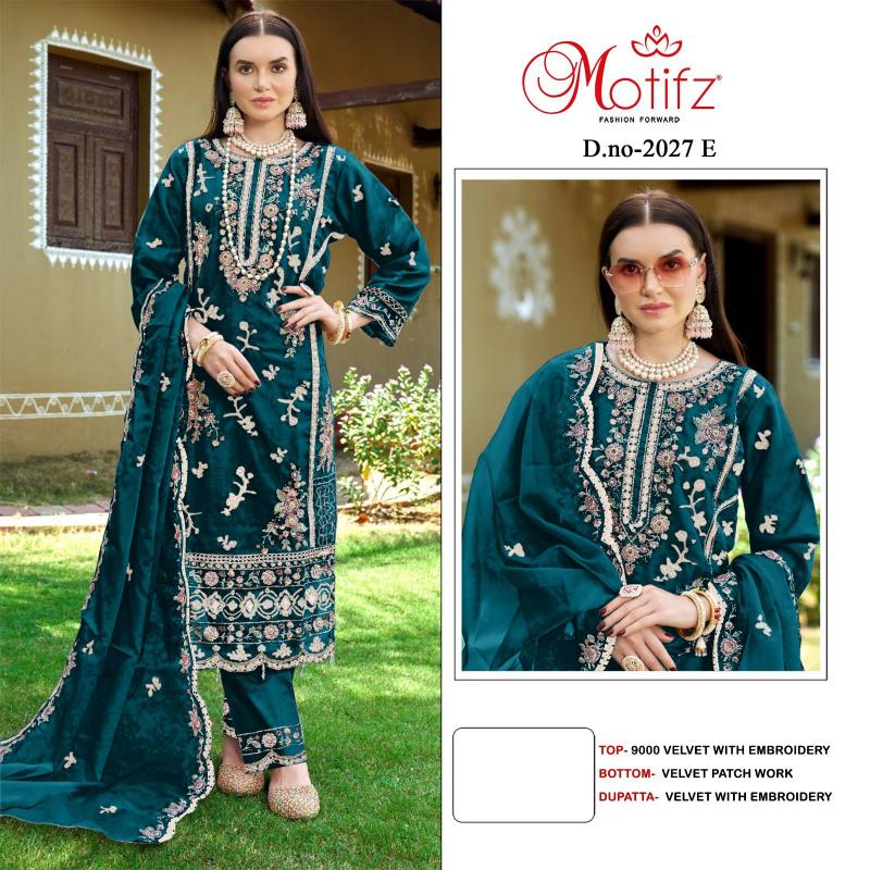 Motifz 2027 ABCD Embodry Salwar Kameez Wholesale Catalog