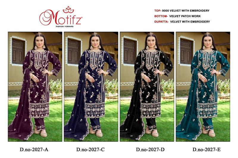 Motifz 2027 ABCD Embodry Salwar Kameez Wholesale Catalog