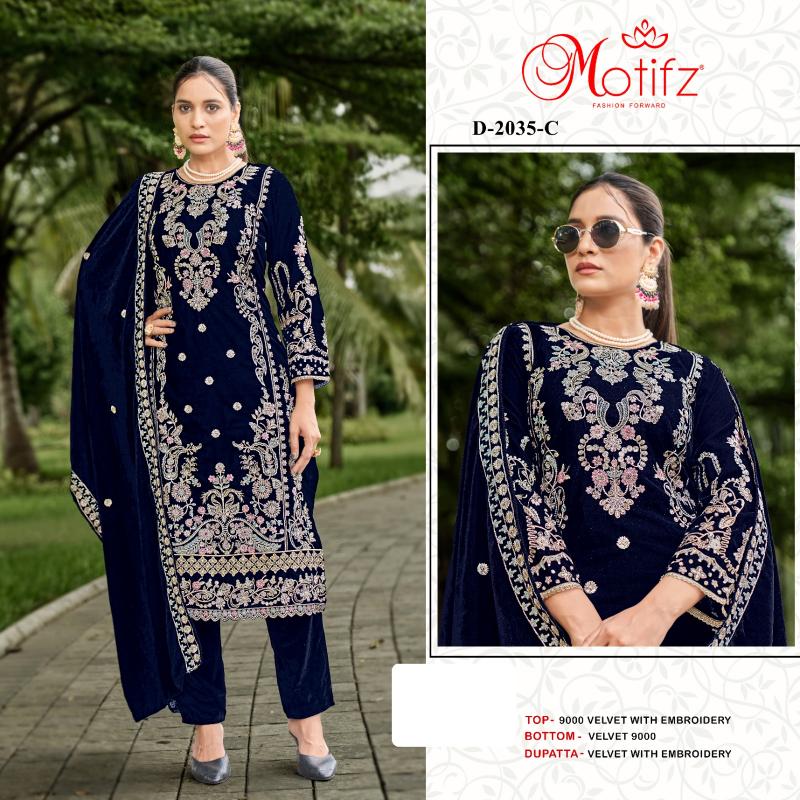 Motifz 2035 ABCD Embodry Salwar Kameez Wholesale Catalog
