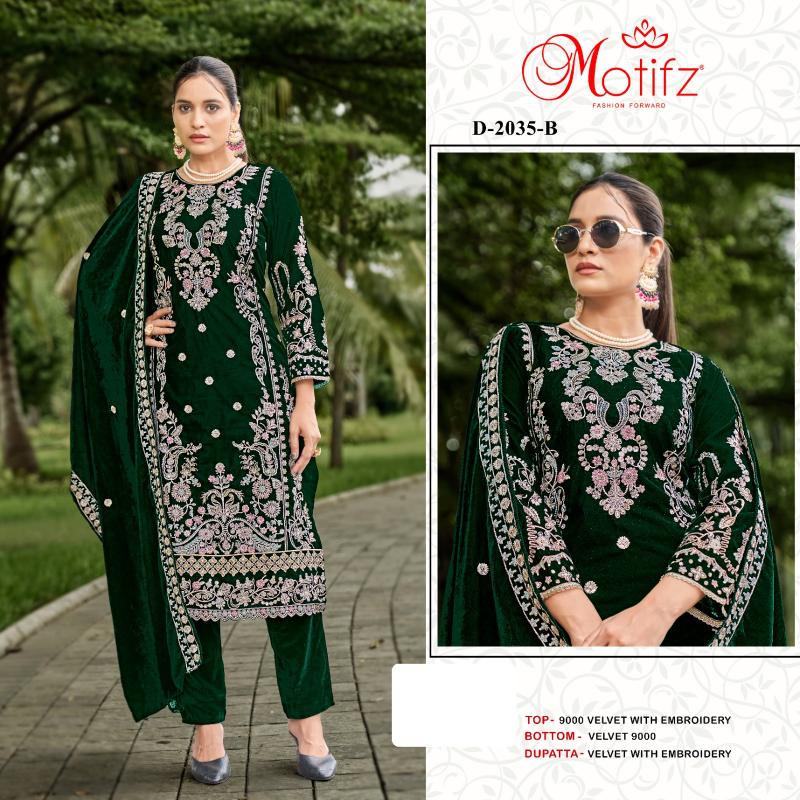 Motifz 2035 ABCD Embodry Salwar Kameez Wholesale Catalog