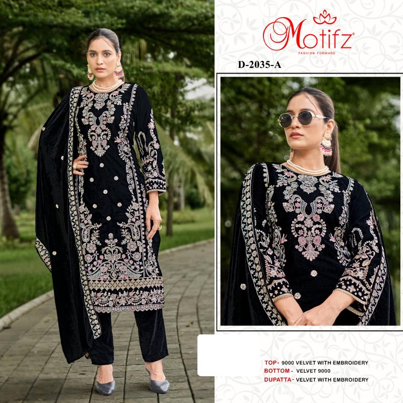 Motifz 2035 ABCD Embodry Salwar Kameez Wholesale Catalog
