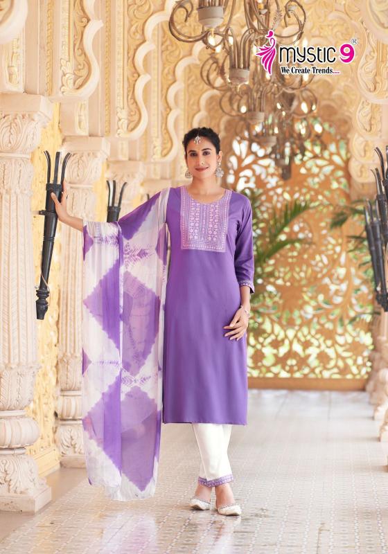 MYSTIC 9 Janki Vol 1 wh Kurtis Online India