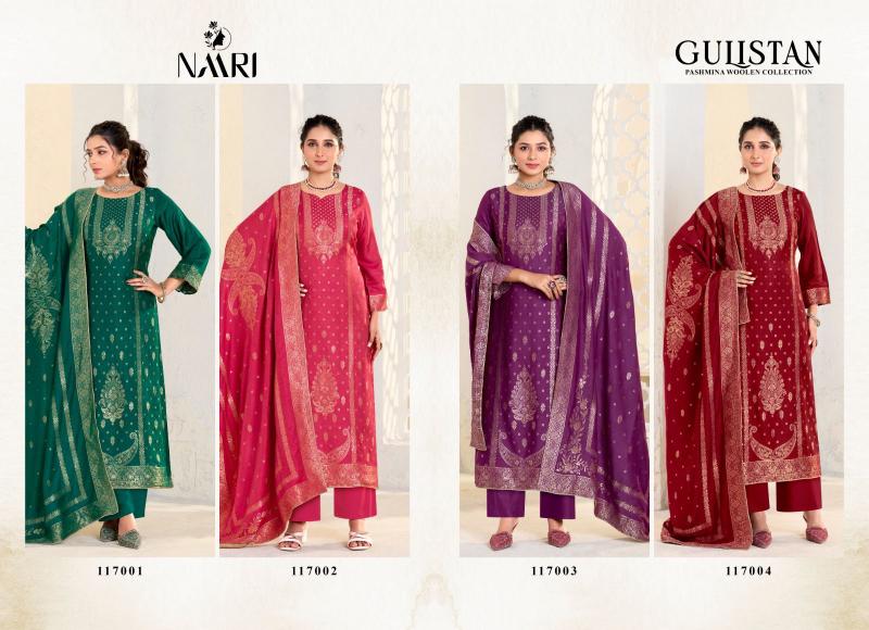 Naari Gulistan Pashmina Jaqcard Salwar Kameez Wholesale Catalog