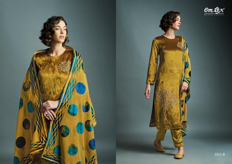 Omtex Daira Vol 3 Viscose Velvet Salwar Kameez Wholesale Catalog