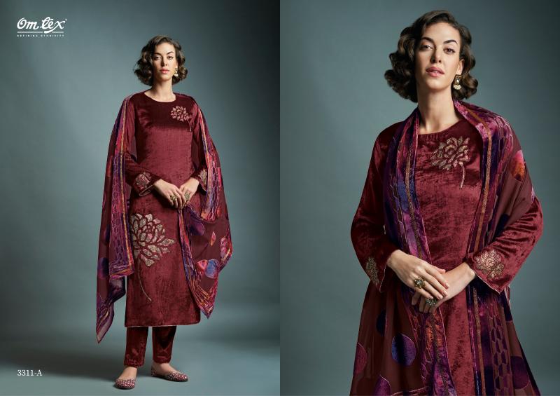 Omtex Daira Vol 3 Viscose Velvet Salwar Kameez Wholesale Catalog
